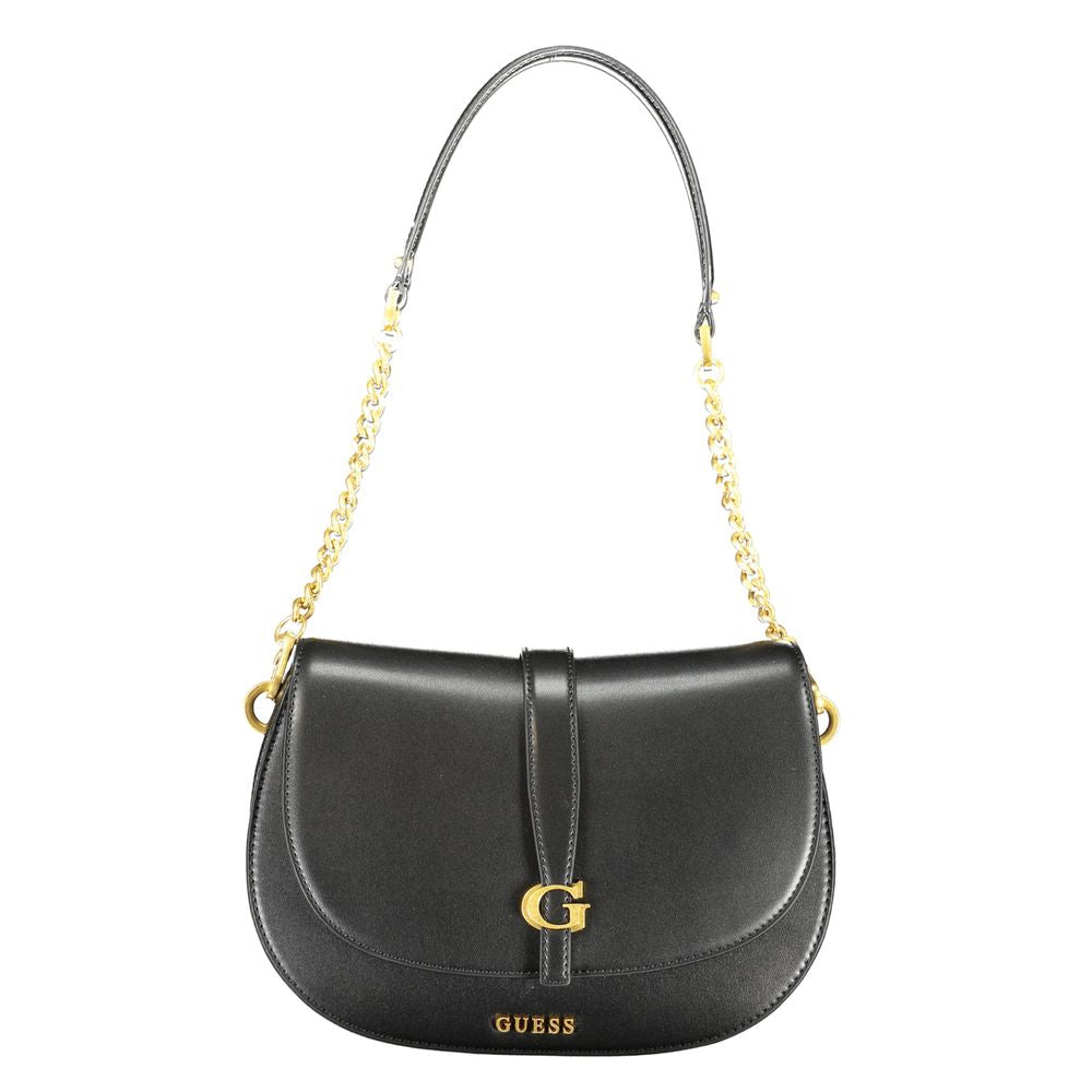 Guess Jeans Schwarze Polyethylen-Handtasche