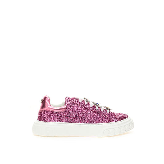 Casadei Fuchsia Leder Sneaker