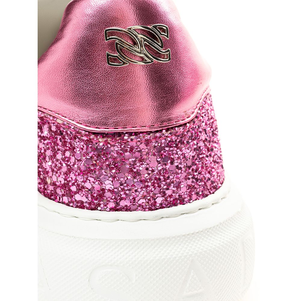 Casadei Fuchsia Leder Sneaker