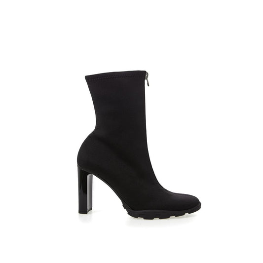 Alexander McQueen Schlanke Stiefel aus Neoprenleder