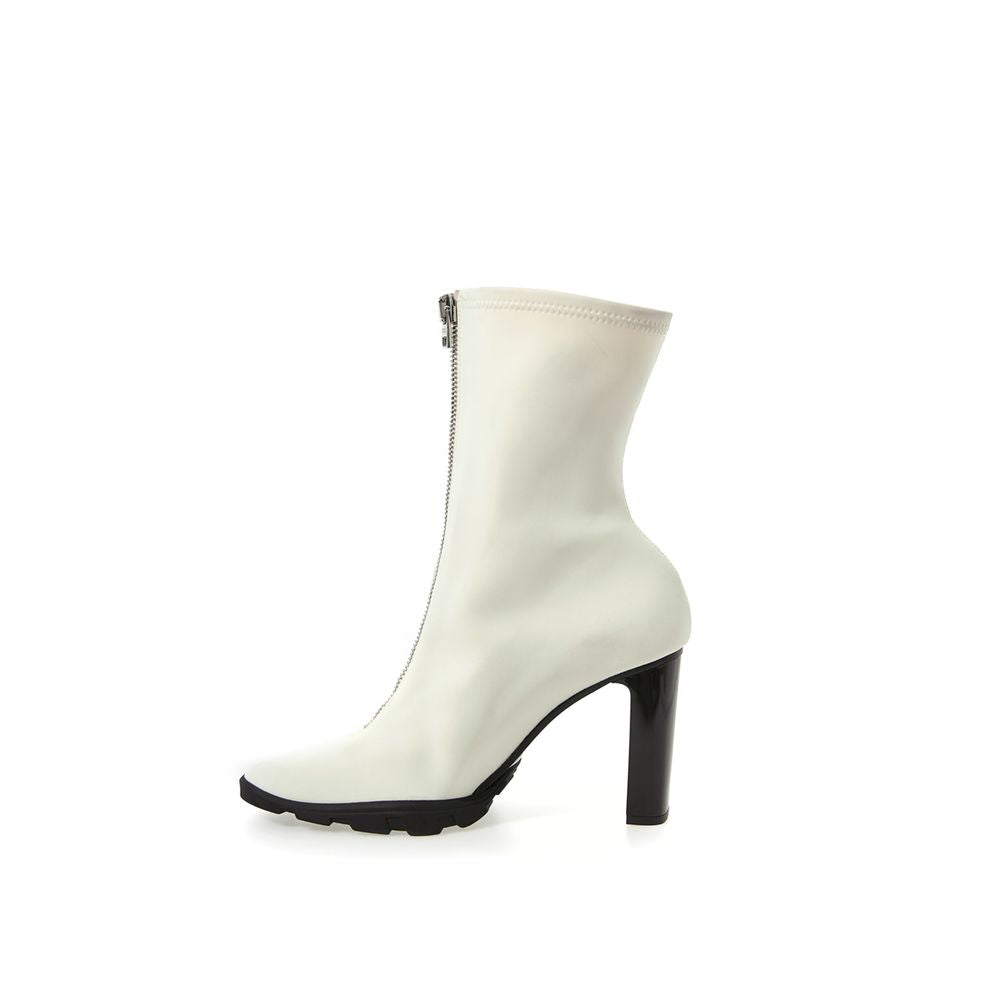 Alexander McQueen Elegante Neopren-Stiefeletten in Weiß