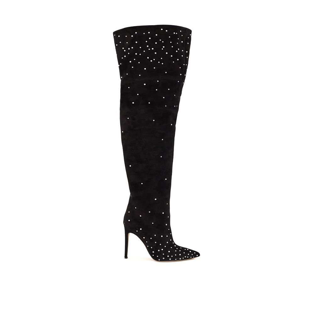 Paris Texas Elegante schwarze Wildleder-Stiefeletten