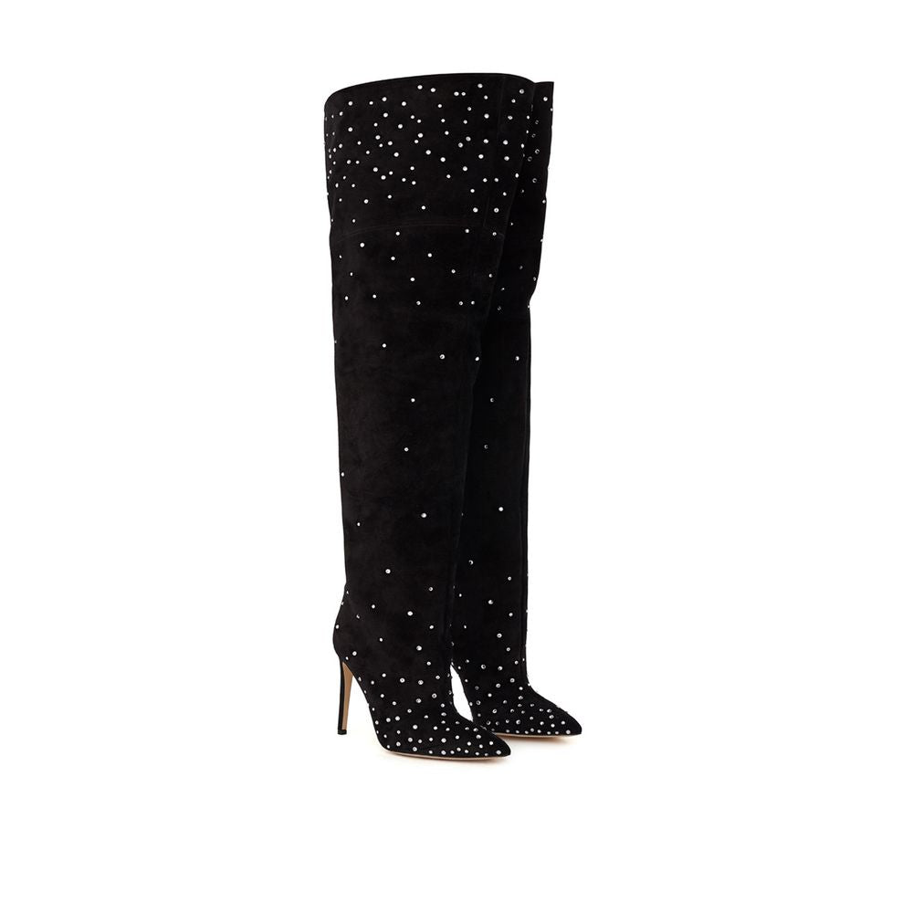 Paris Texas Elegante schwarze Wildleder-Stiefeletten