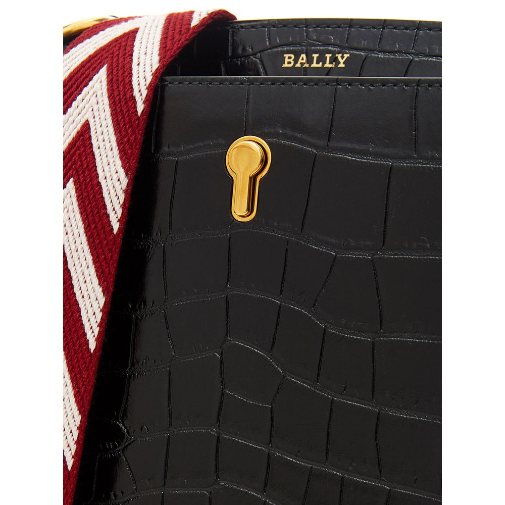 Bally Elegante schwarze Lederhandtasche