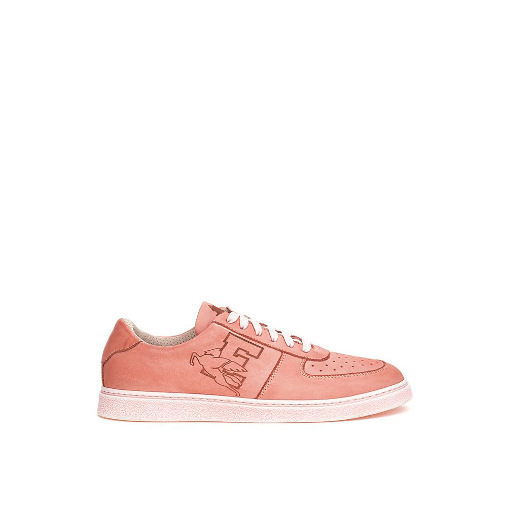 Etro Elegante rosa Leder-Sneakers für den modernen Mann