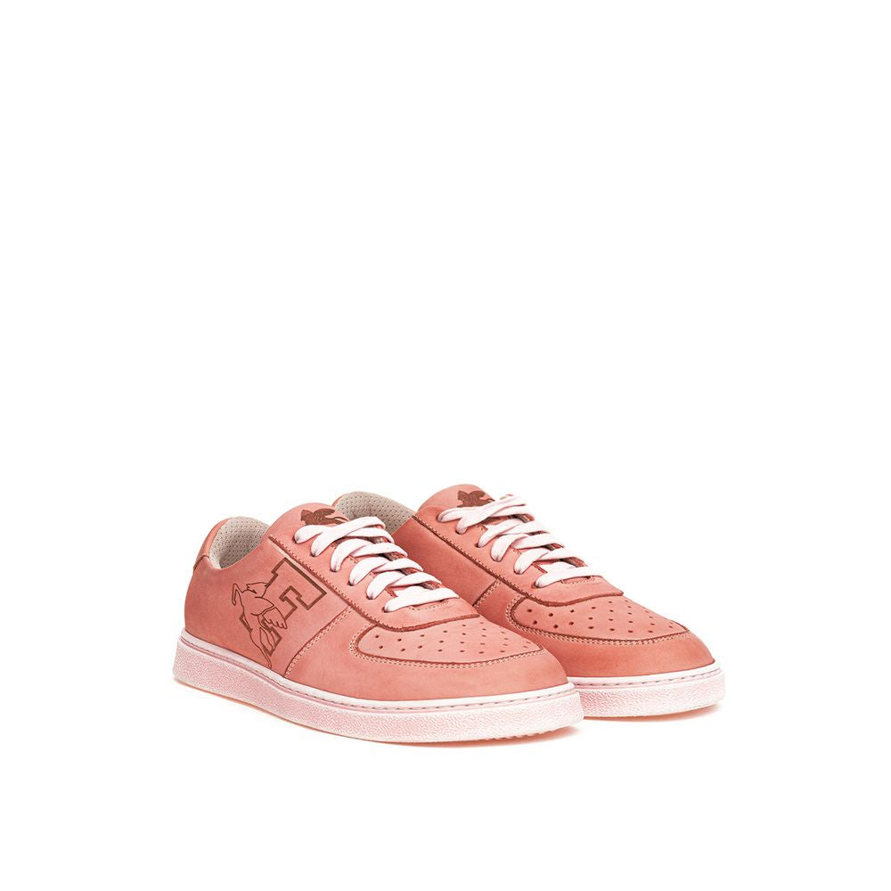 Etro Elegante rosa Leder-Sneakers für den modernen Mann