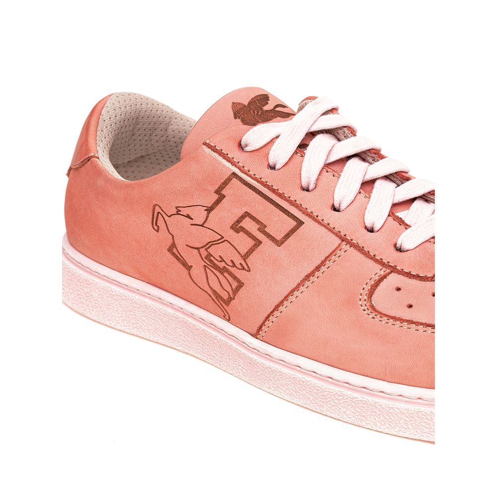 Etro Elegante rosa Leder-Sneakers für den modernen Mann