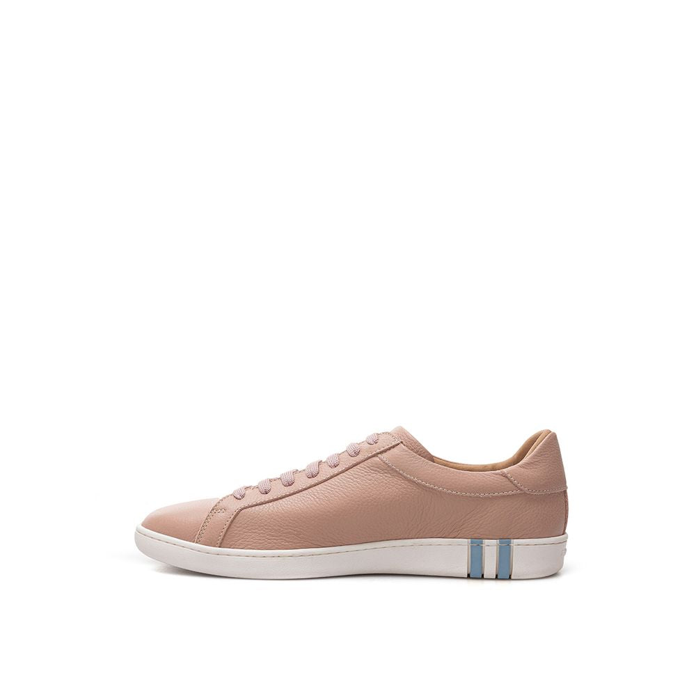 Bally Elegante rosa Leder-Sneakers