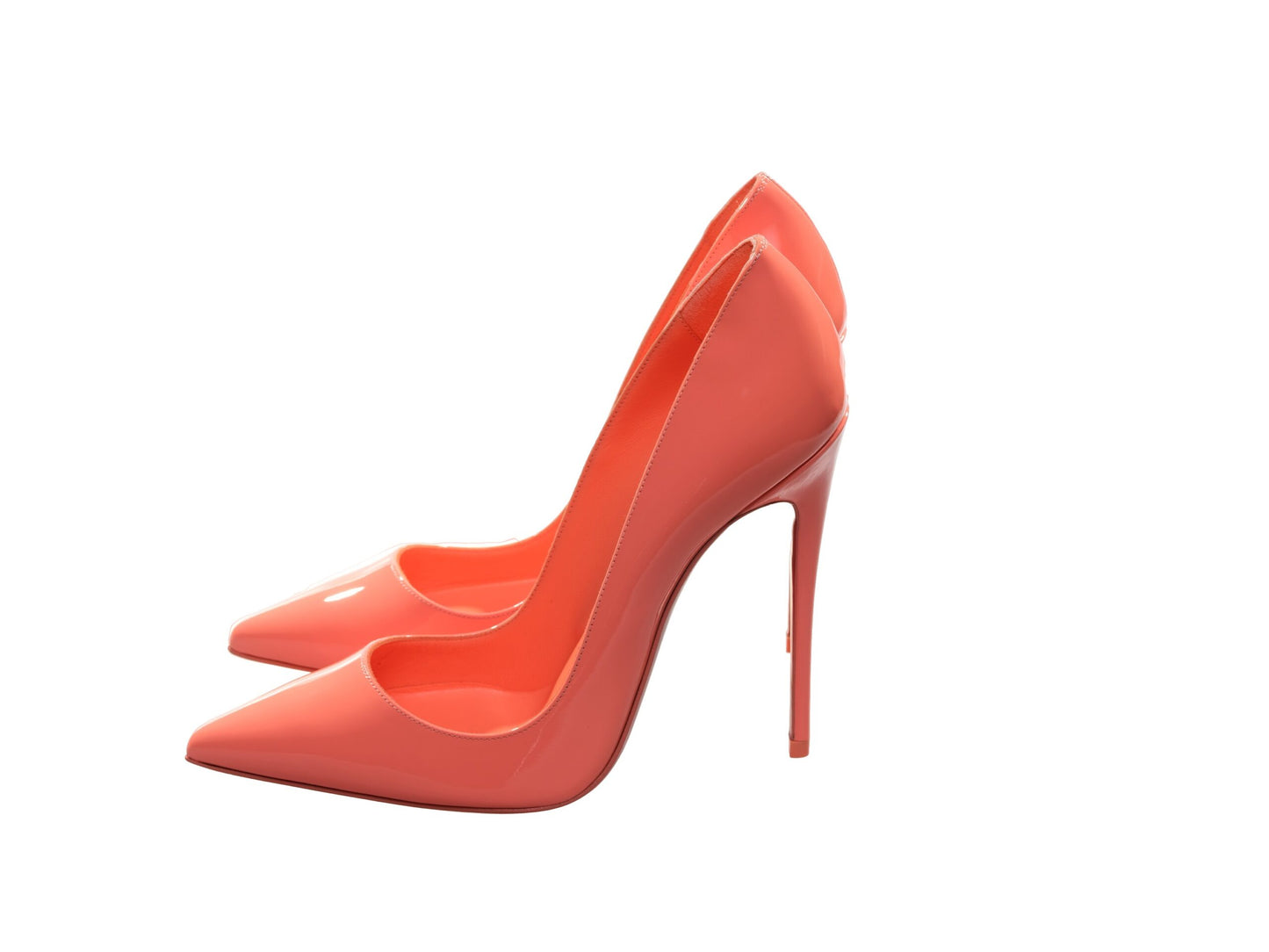 Christian Louboutin So Kate 120 Orange Lackleder High Heel Pumps