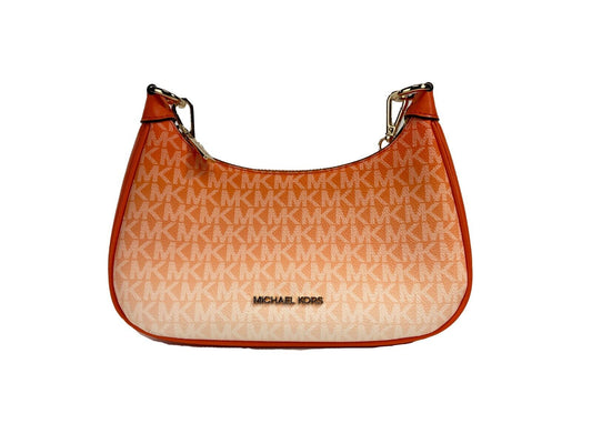 Michael Kors Cora Medium PVC Zip Pouchette Umhängetasche