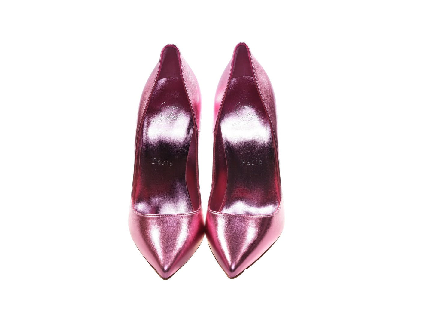 Christian Louboutin So Kate 120 Rosa Laminiertes Leder High Heel Pumps