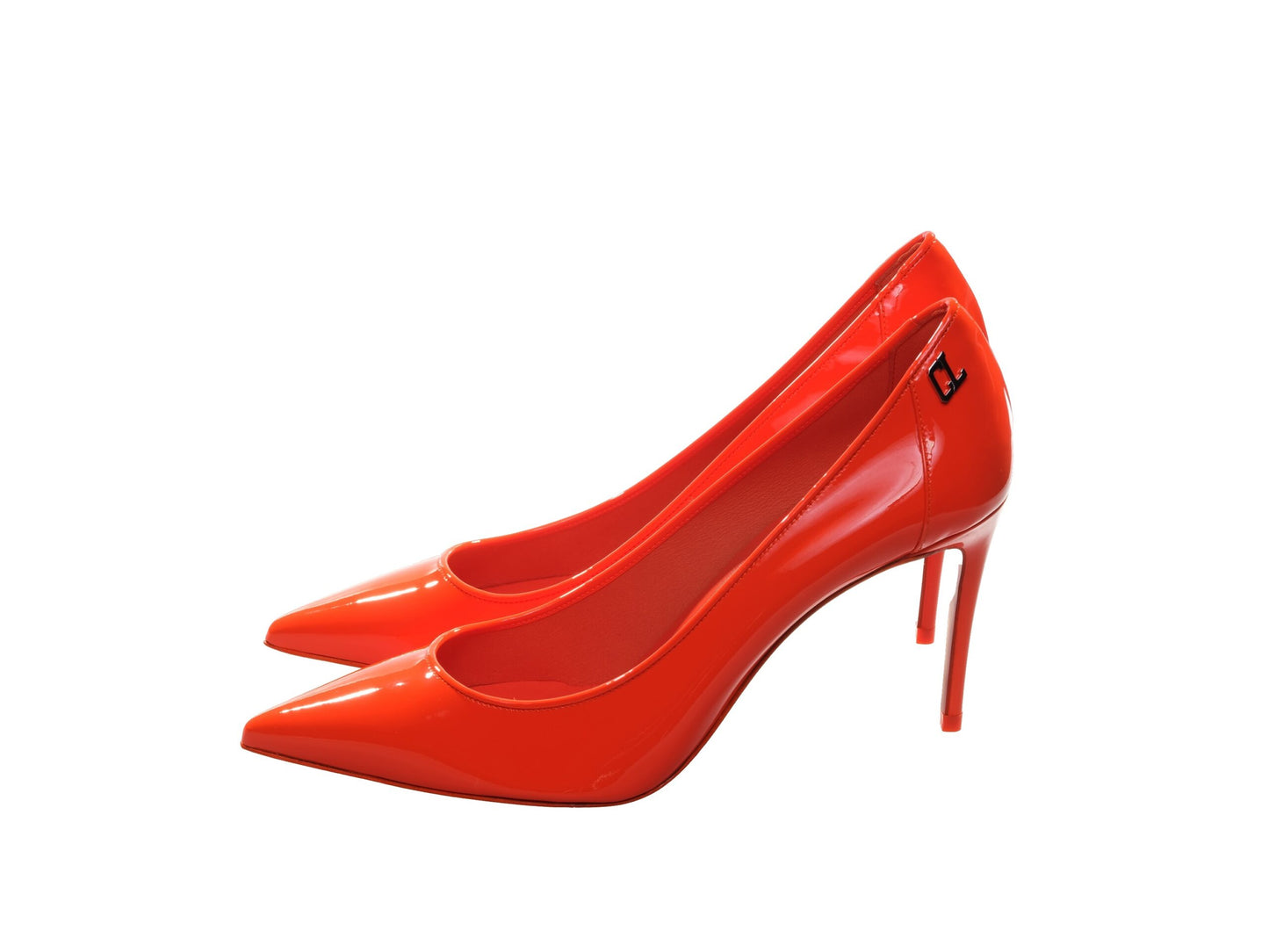 Christian Louboutin Sporty Kate Orange Lackleder High Heel Pumps