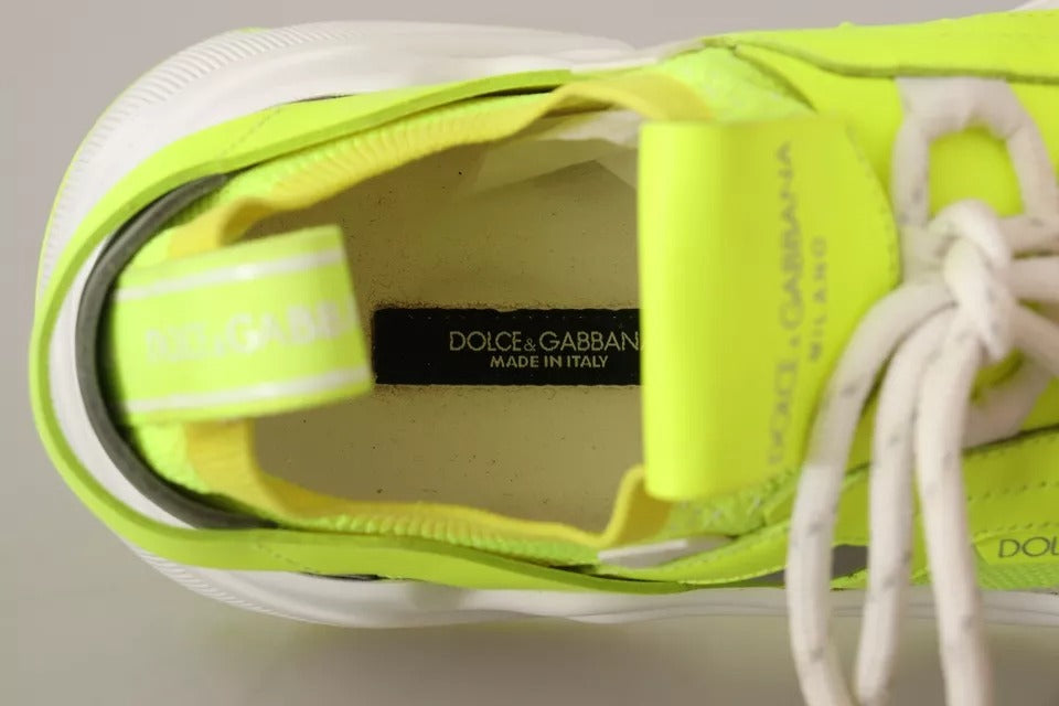 Dolce & Gabbana Gelb Weiß Daymaster Frauen Turnschuhe Schuhe