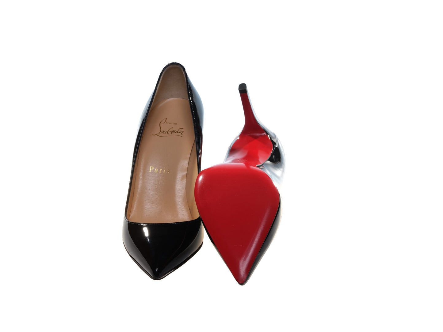 Christian Louboutin Pigalle 85 Schwarze Leder High Heel Pumps