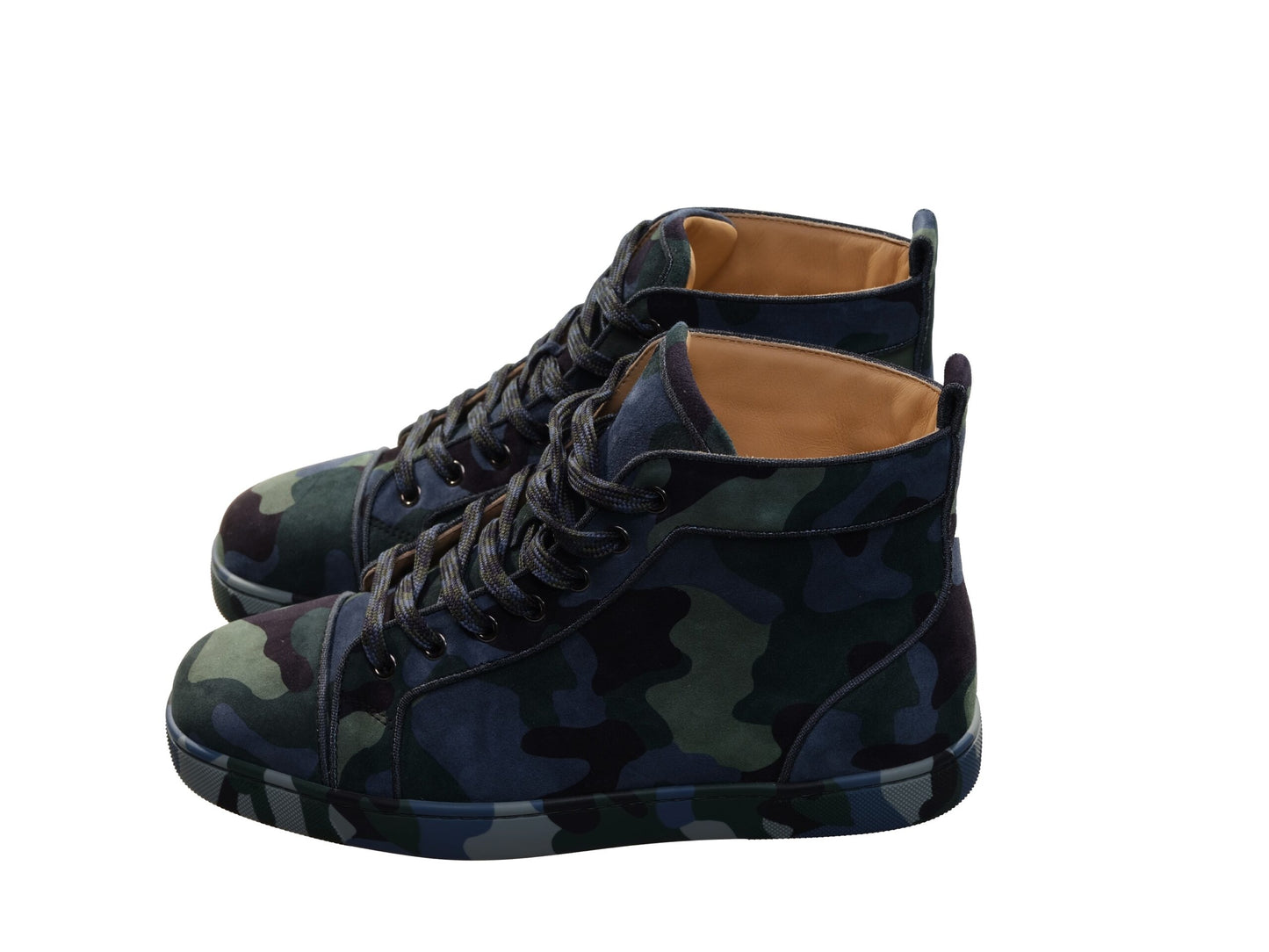 Christian Louboutin Louis Orlato Flache Camouflage High Top Turnschuhe