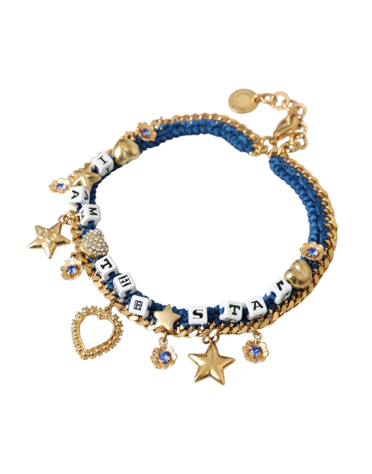 Dolce & Gabbana Gold Tone Messing Kette Iam The Star Armband