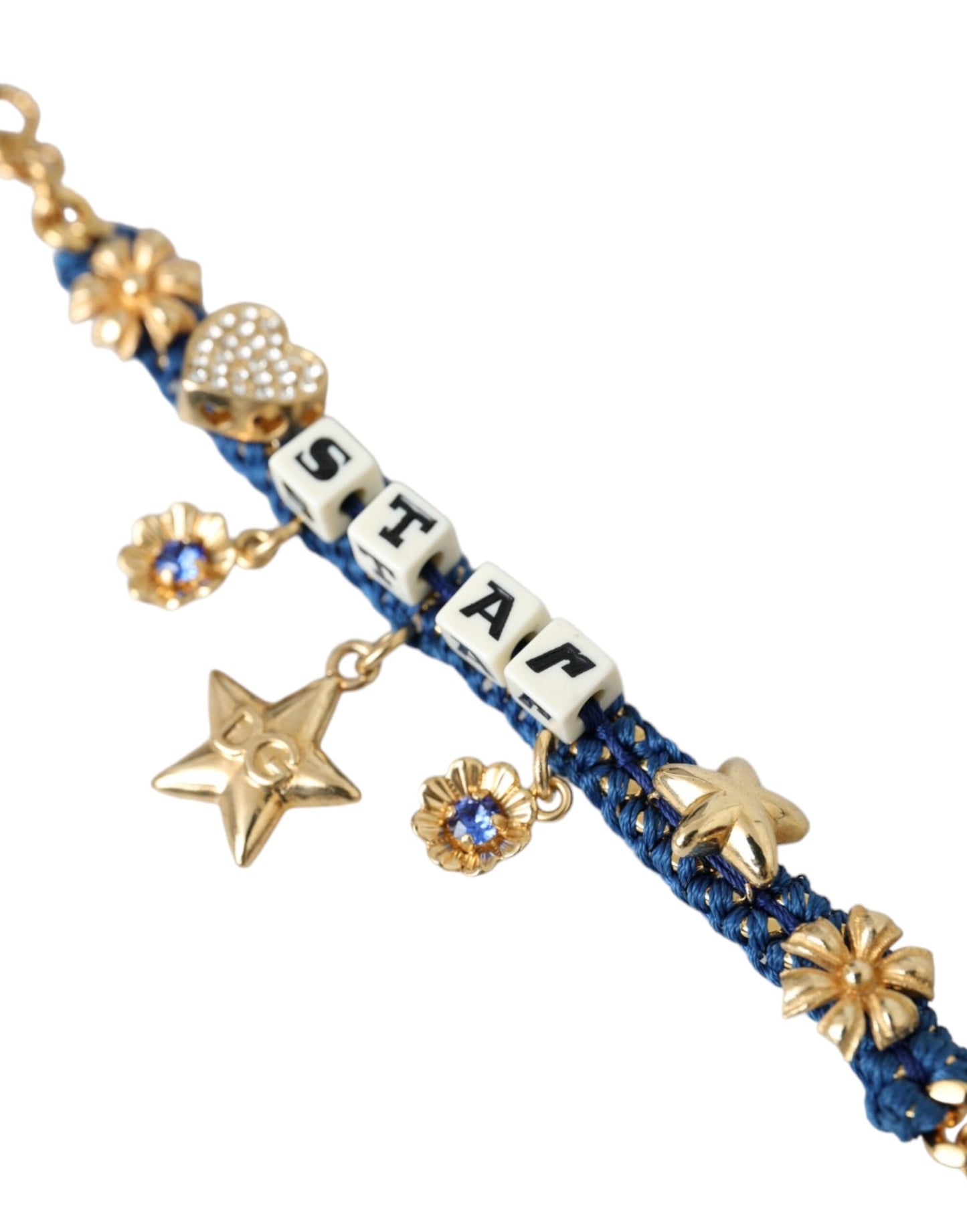 Dolce & Gabbana Gold-Ton Messing Kette Stern Mode-Armband