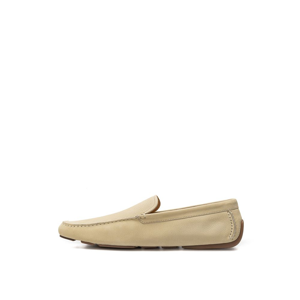 Bally Beige Leder-Slipper