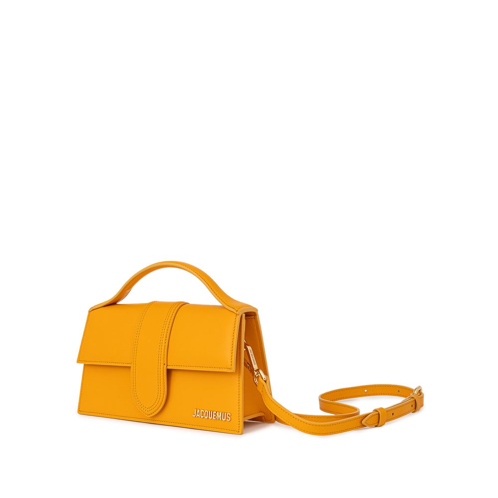 Jacquemus Orangefarbene Lederhandtasche