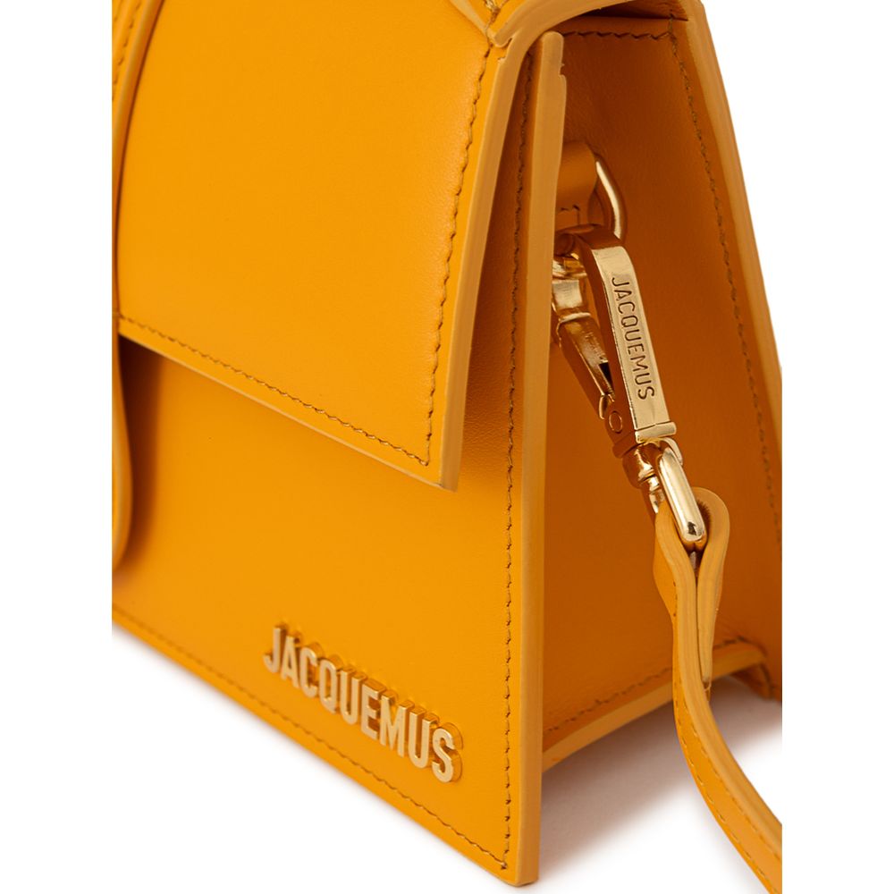 Jacquemus Orangefarbene Lederhandtasche