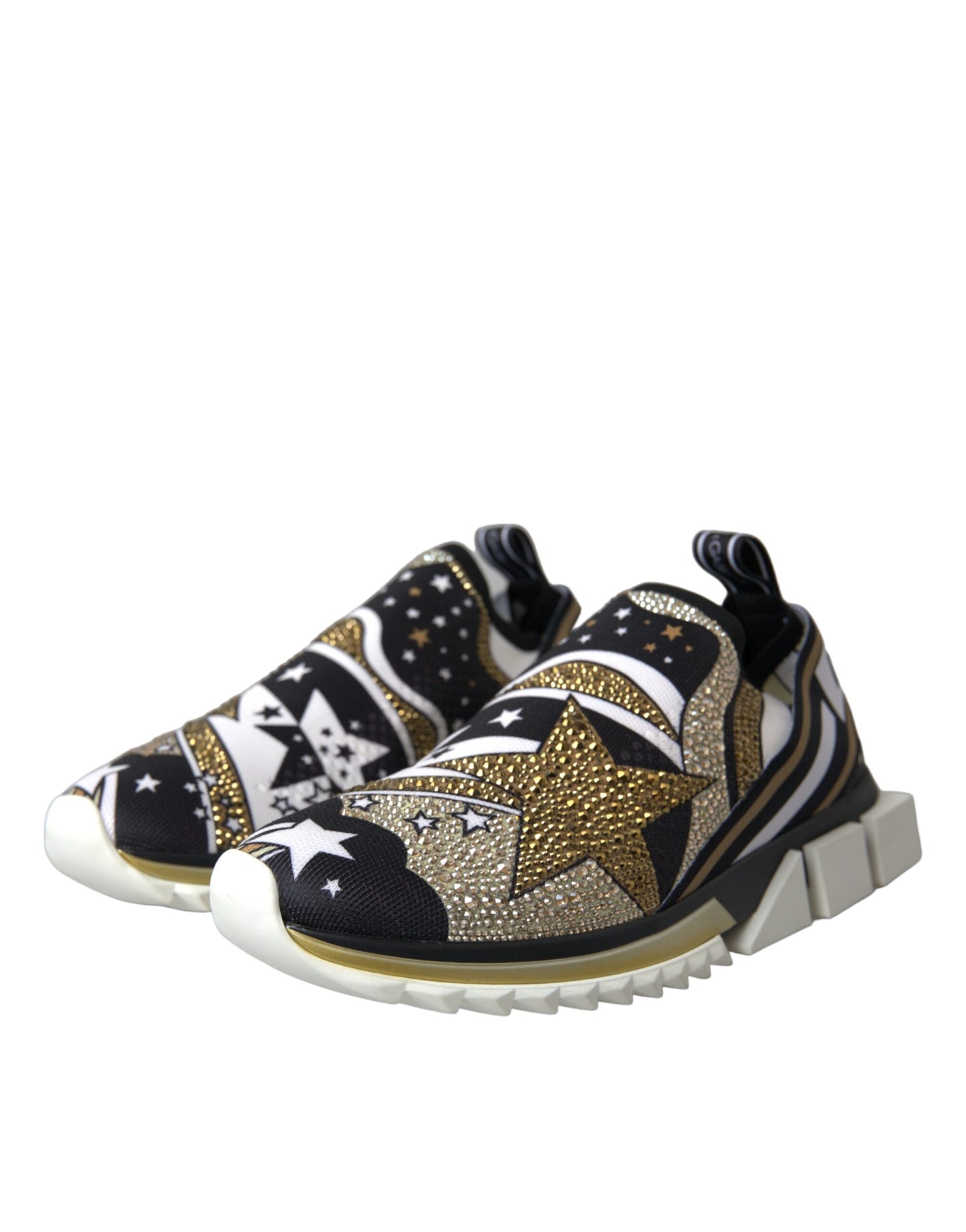 Dolce & Gabbana Multicolor Comet Star Print Sorrento Turnschuhe Schuhe