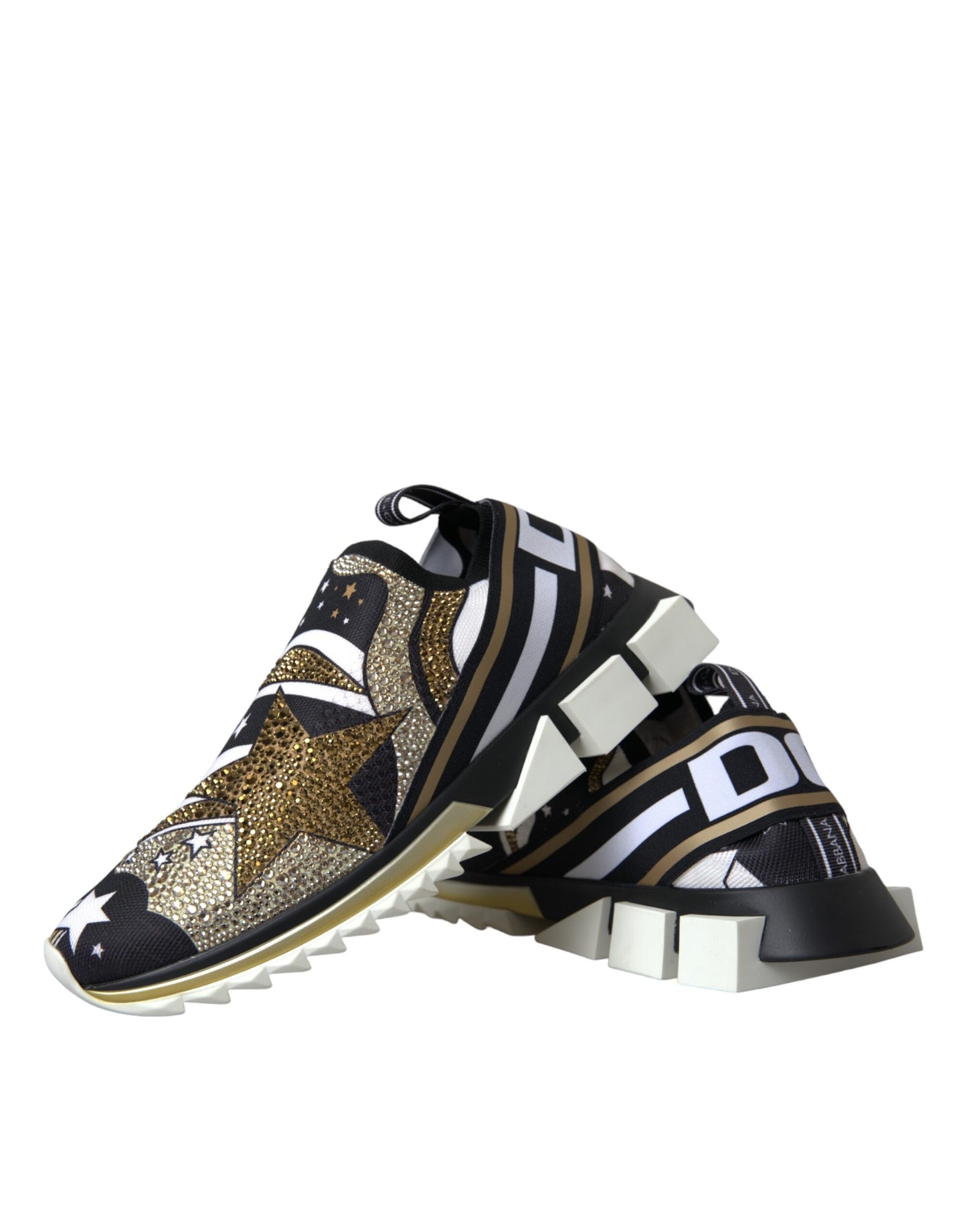 Dolce & Gabbana Multicolor Comet Star Print Sorrento Turnschuhe Schuhe