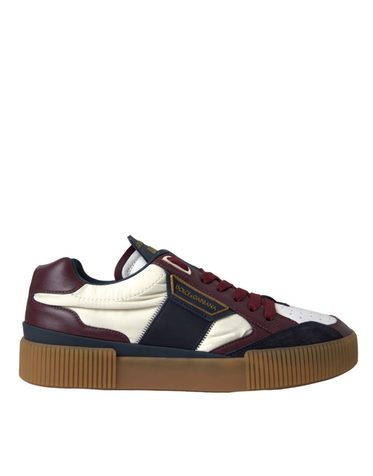 Dolce & Gabbana Multicolor Miami Leder Low Top Turnschuhe Schuhe