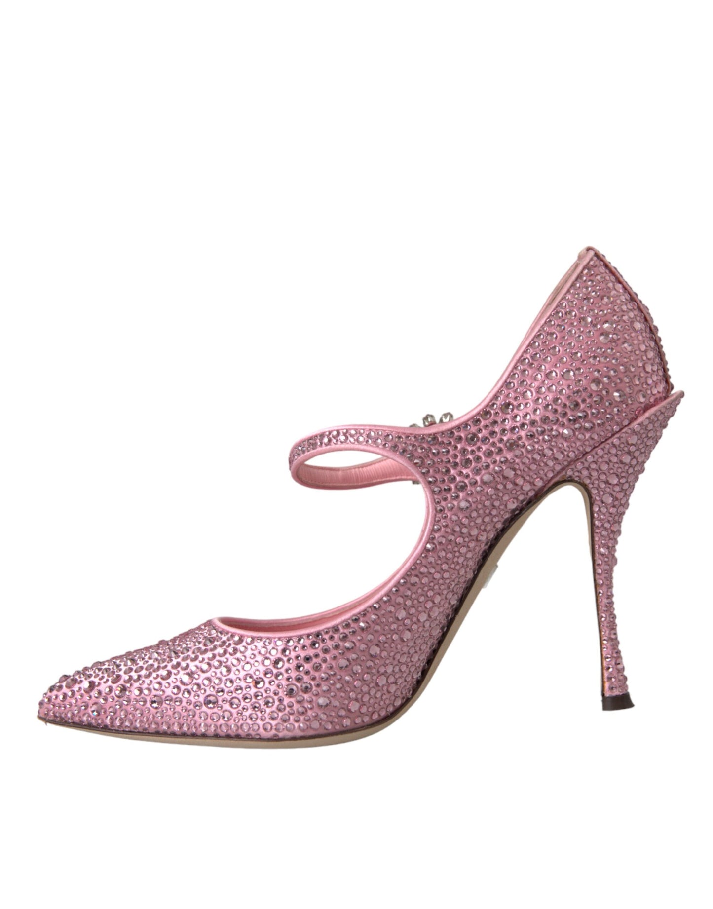 Dolce & Gabbana Rosa Strass Kristall Heels Pumps Schuhe