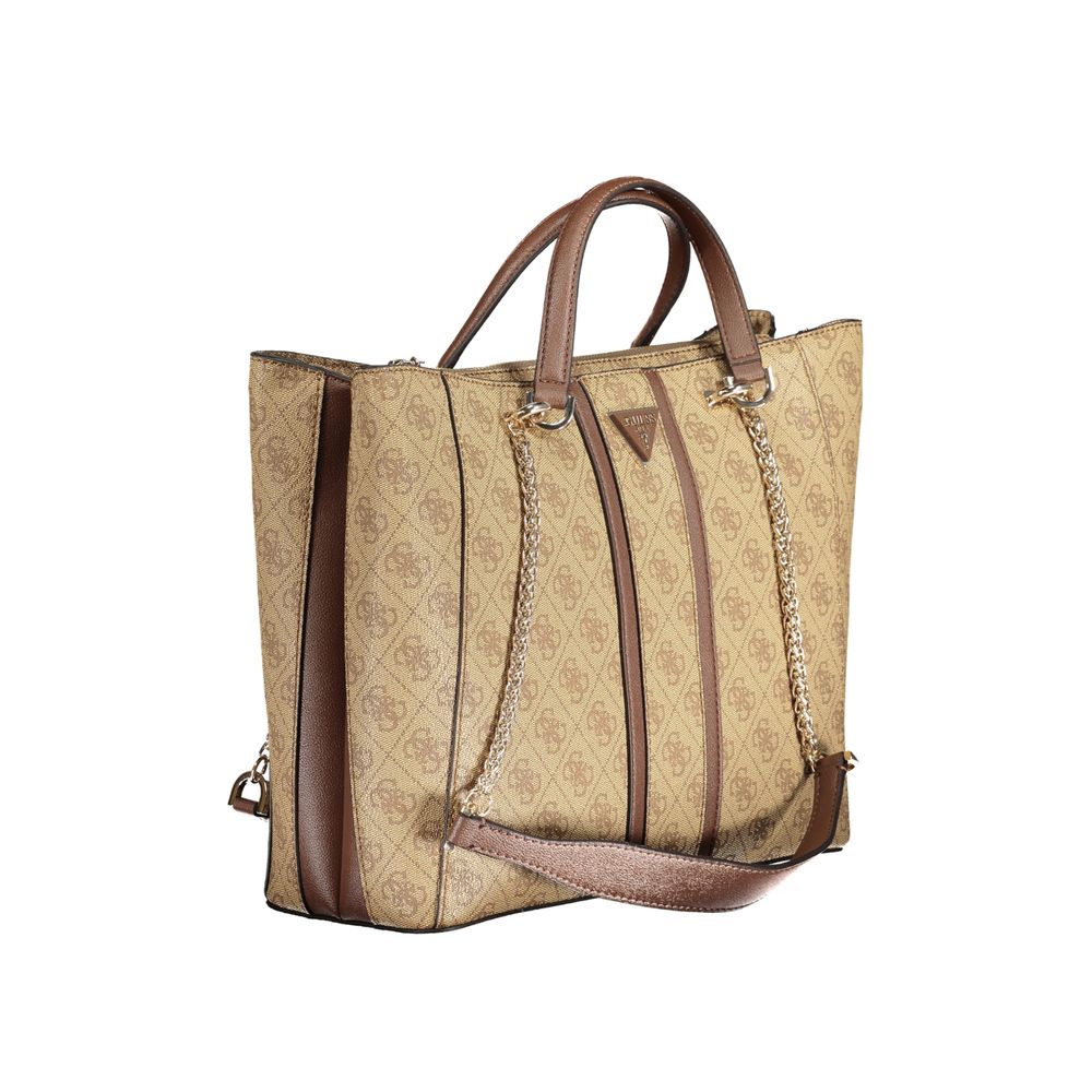 Guess Jeans Beige Polyethylen Handtasche