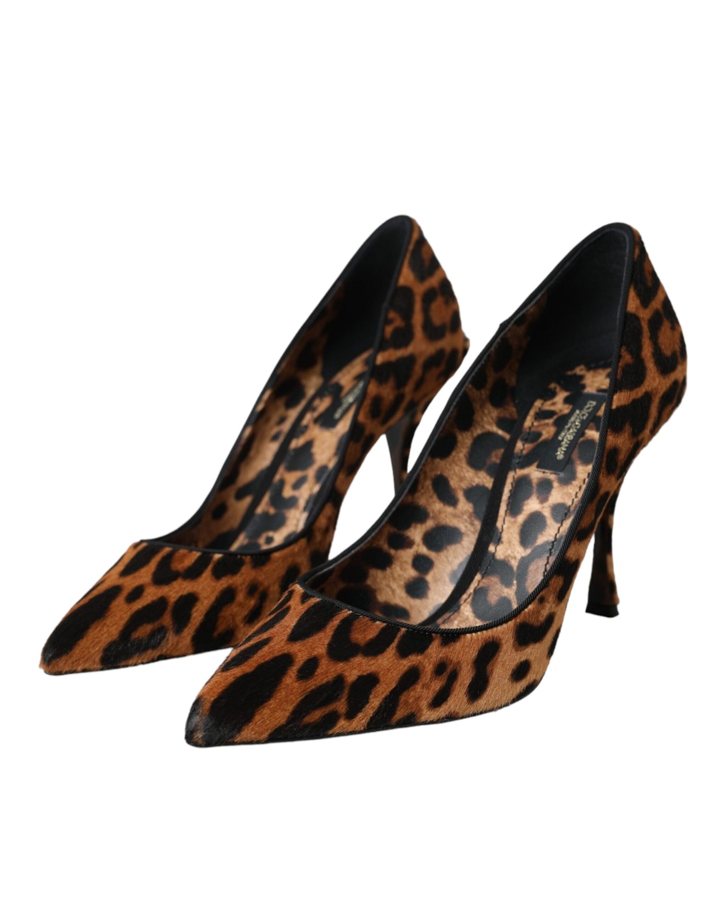 Dolce & Gabbana Braun Leopard Kalb Haar Heels Pumps Schuhe