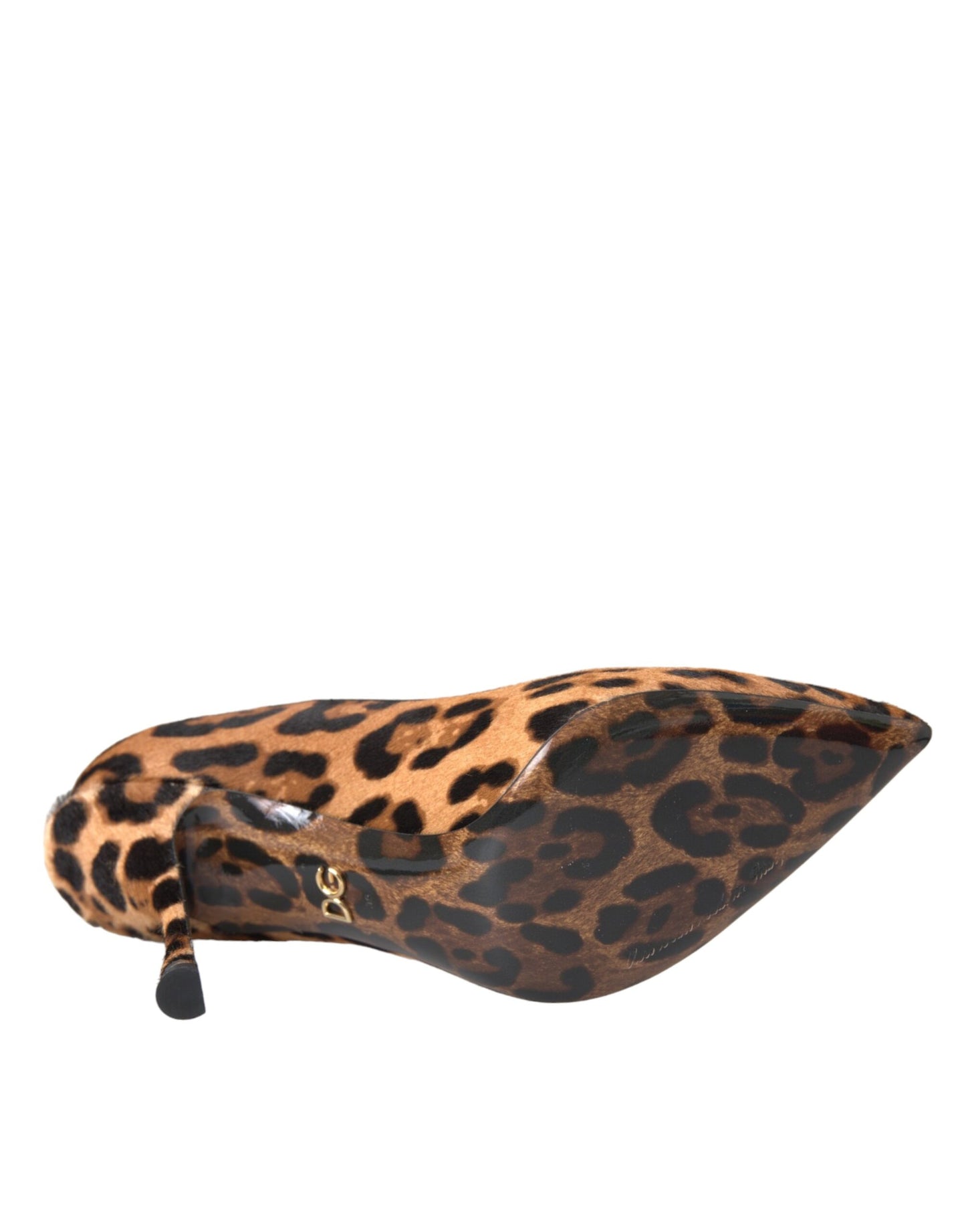 Dolce & Gabbana Braun Leopard Kalb Haar Heels Pumps Schuhe