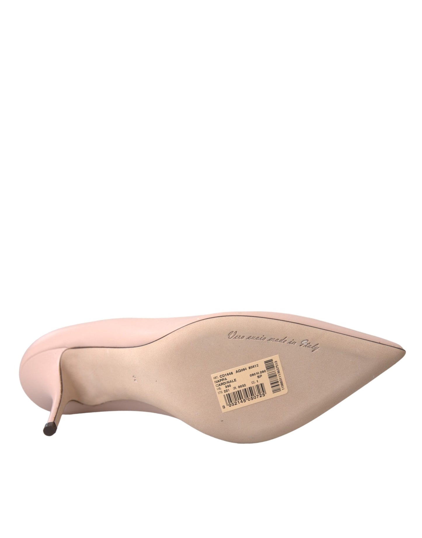 Dolce & Gabbana Beige Lammleder Logo Pumps Heels Schuhe