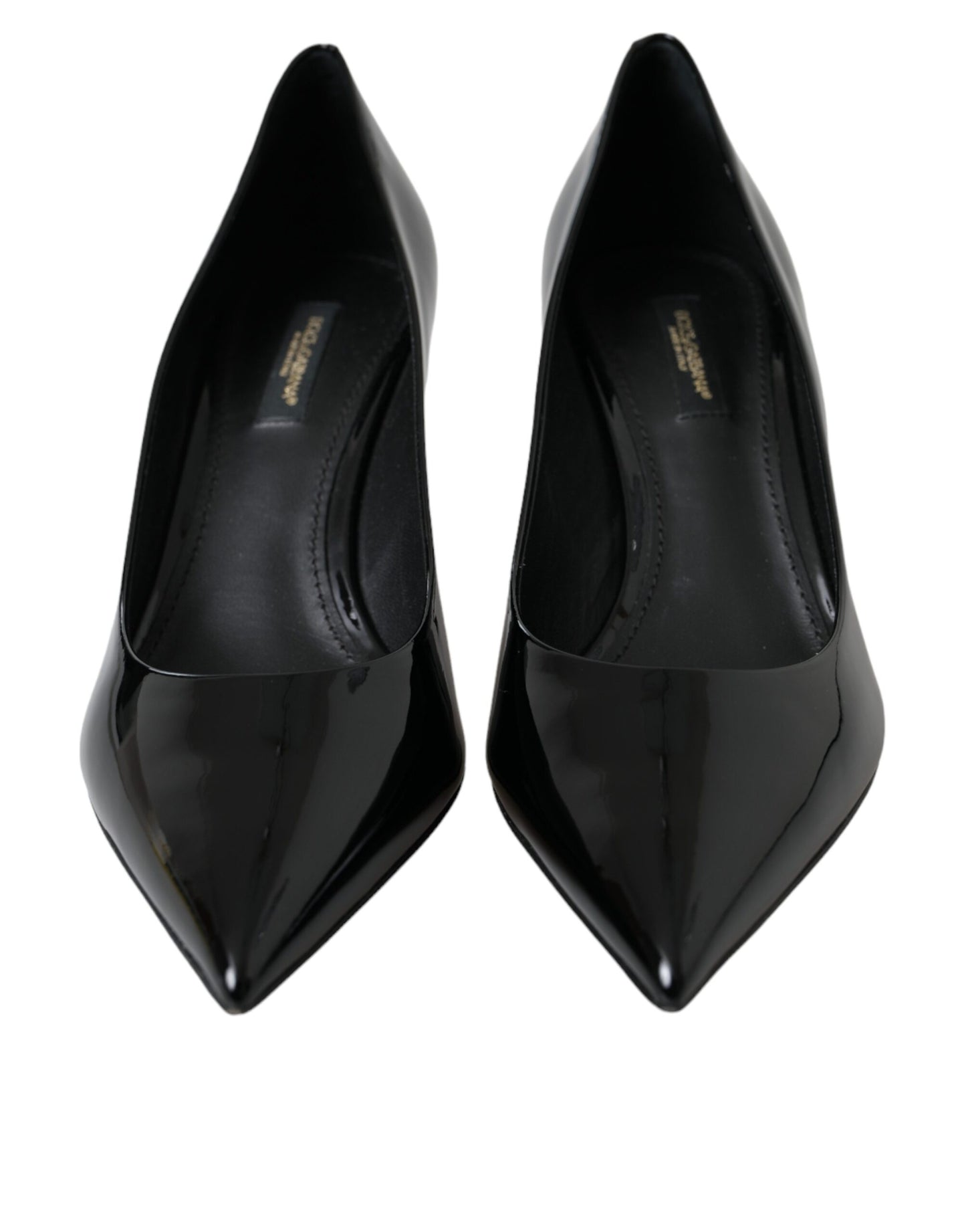 Dolce & Gabbana Schwarze Lackleder Heels Pumps Schuhe