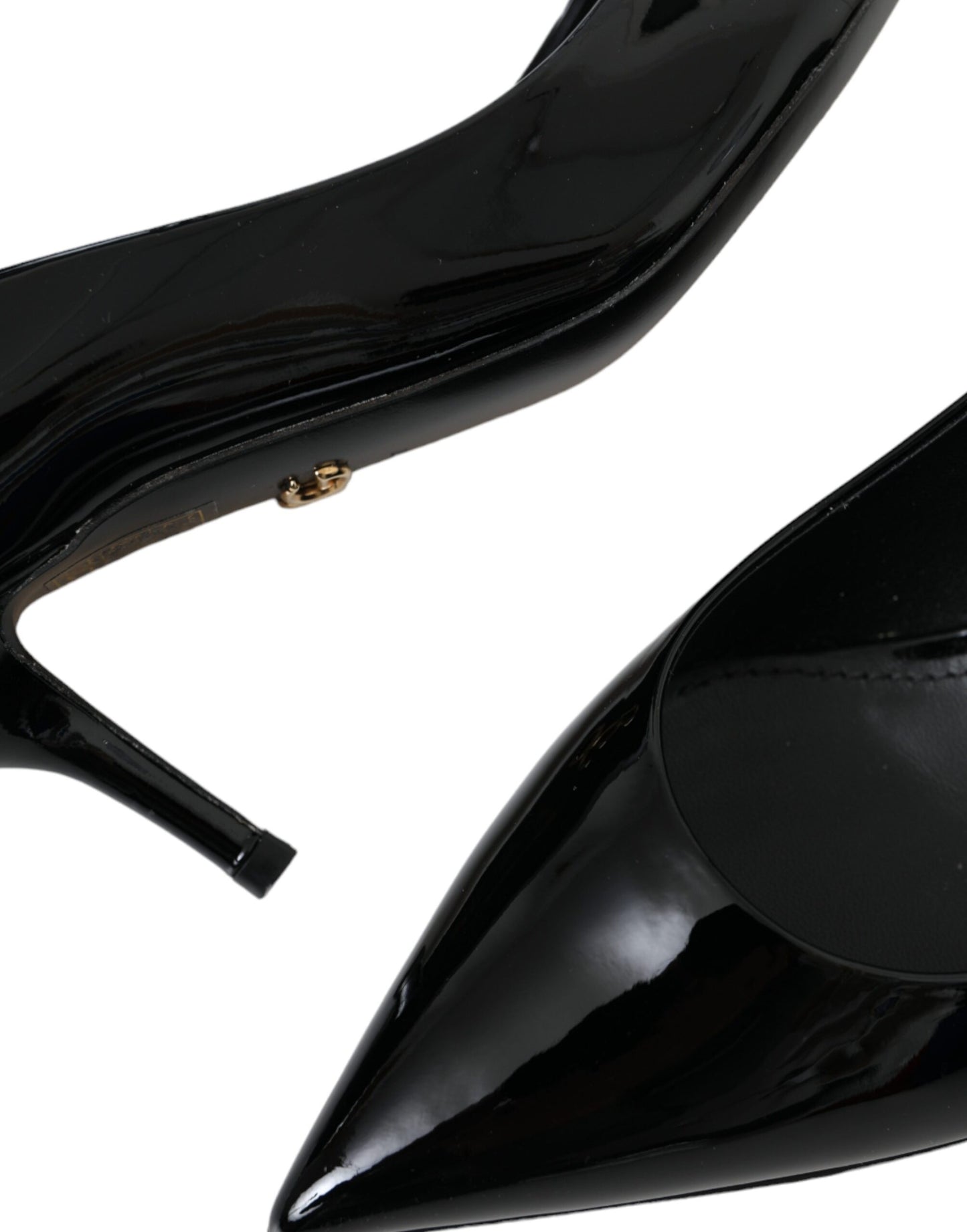 Dolce & Gabbana Schwarze Lackleder Heels Pumps Schuhe