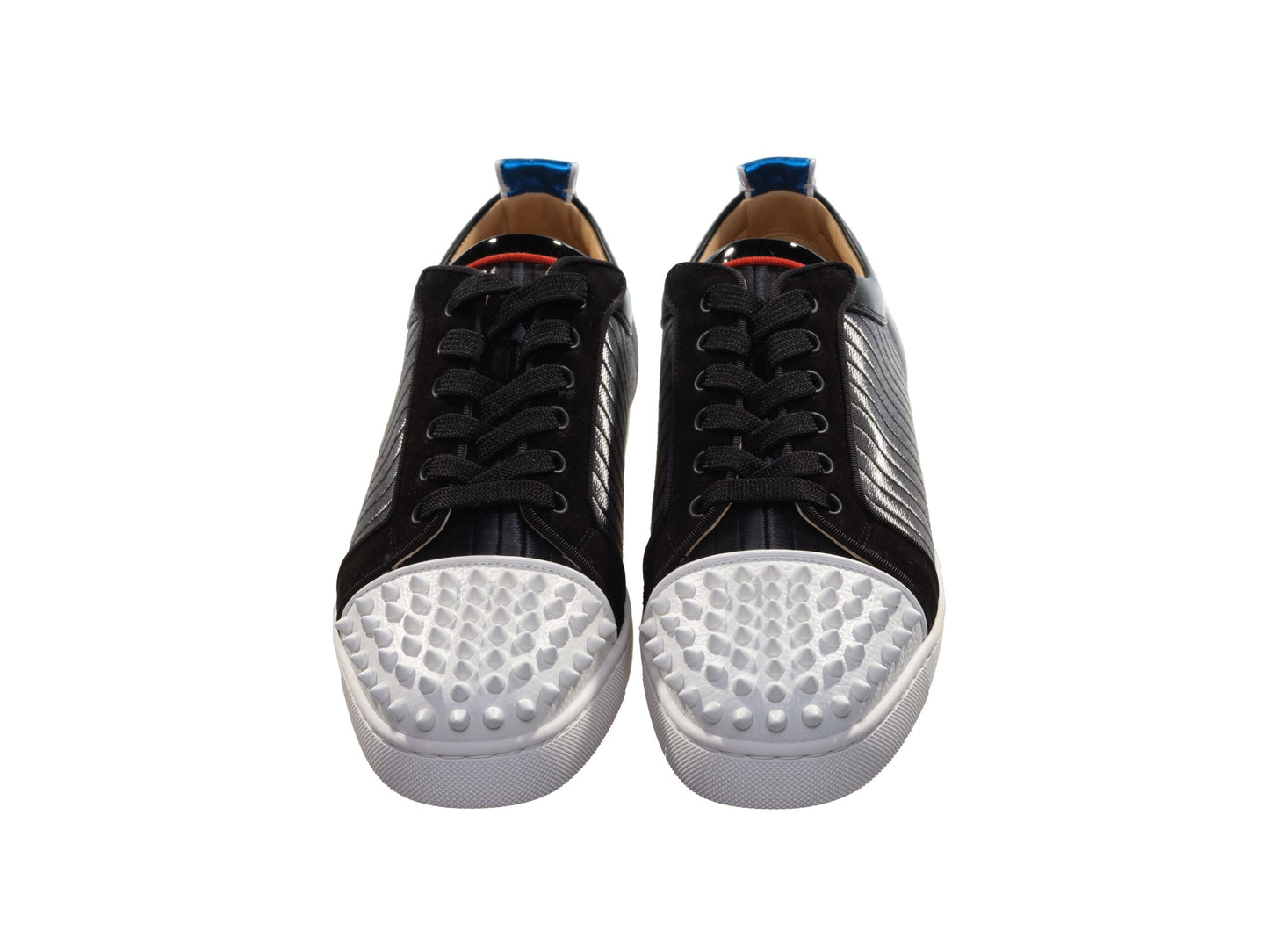 Christian Louboutin Louis Junior Spikes Orlato Kontrast Laceup Turnschuhe