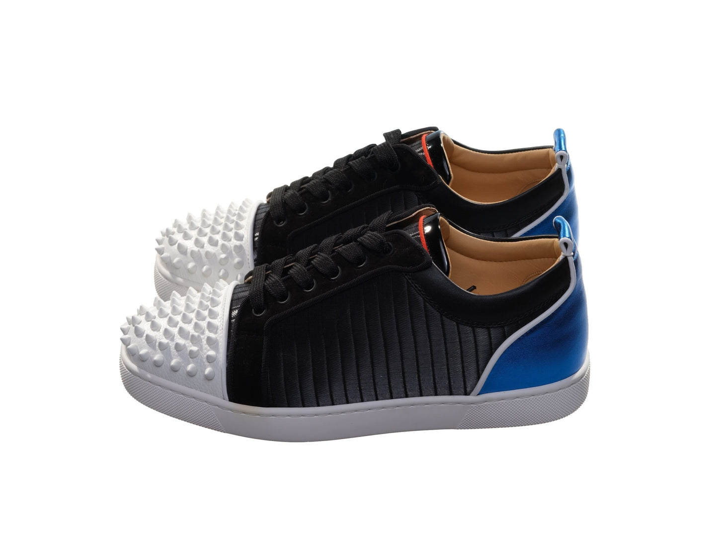 Christian Louboutin Louis Junior Spikes Orlato Kontrast Laceup Turnschuhe