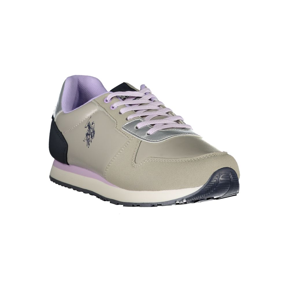 U.S. POLO ASSN. Silberner Polyester-Sneaker