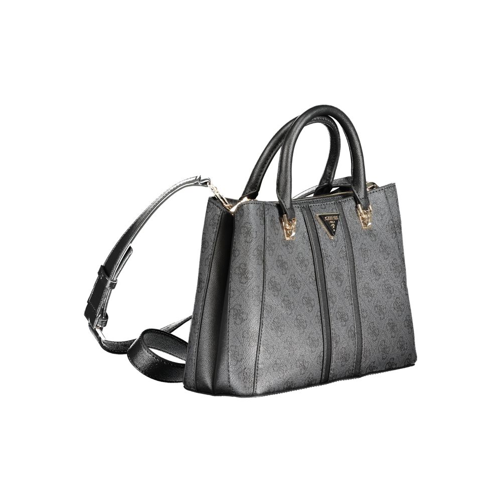 Guess Jeans Schwarze Polyethylen-Handtasche