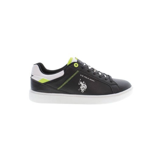 U.S. POLO ASSN. Elegante schwarze Schnürsenkel-Sneakers