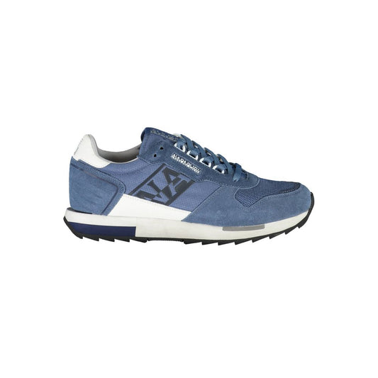 Napapijri Schlanke blaue Sport-Sneakers mit Schnürung