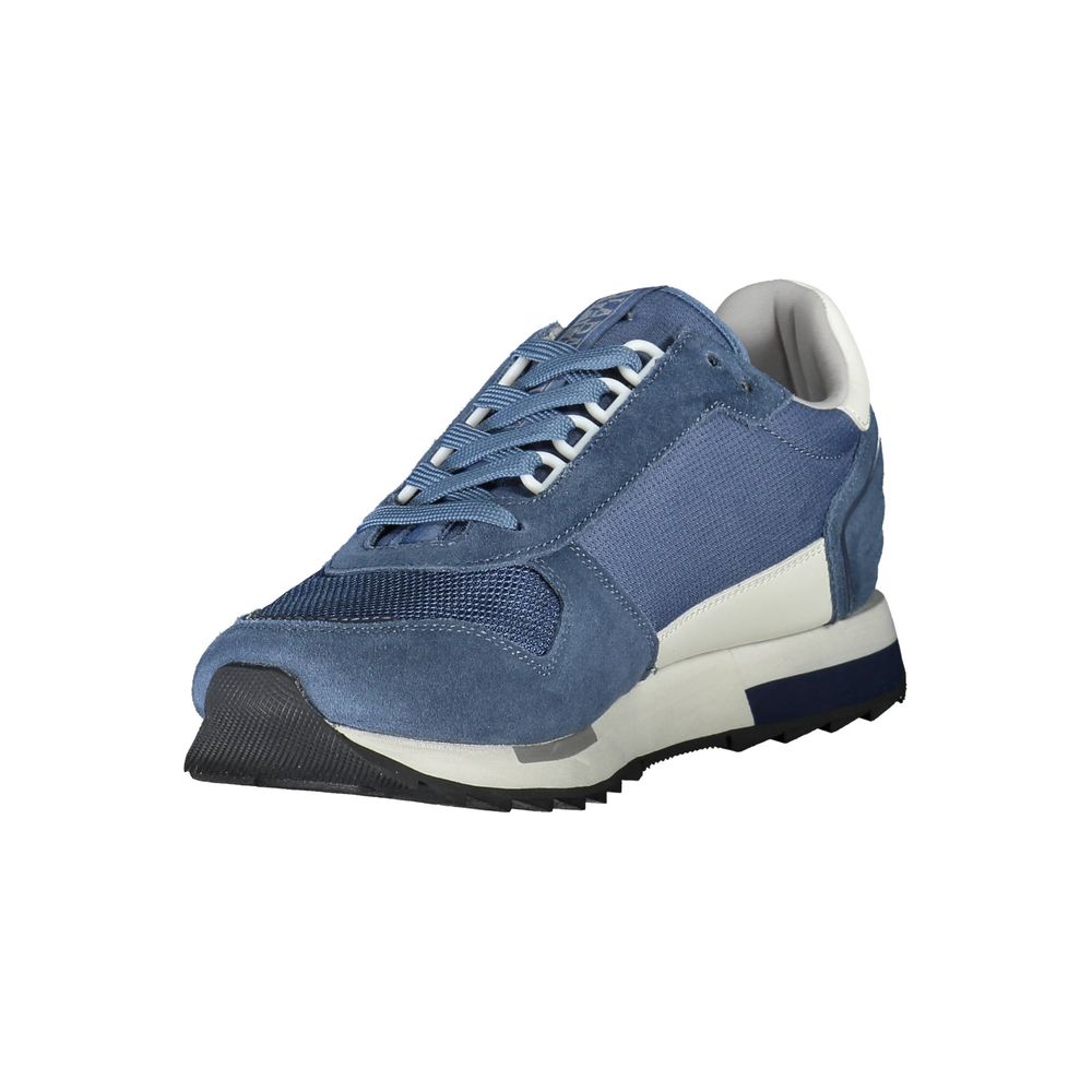 Napapijri Schlanke blaue Sport-Sneakers mit Schnürung