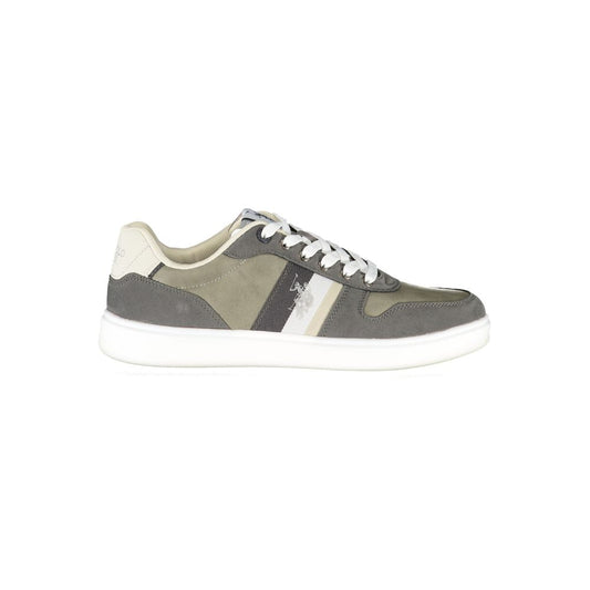 U.S. POLO ASSN. Glatte graue Schnürsenkel-Sportschuhe