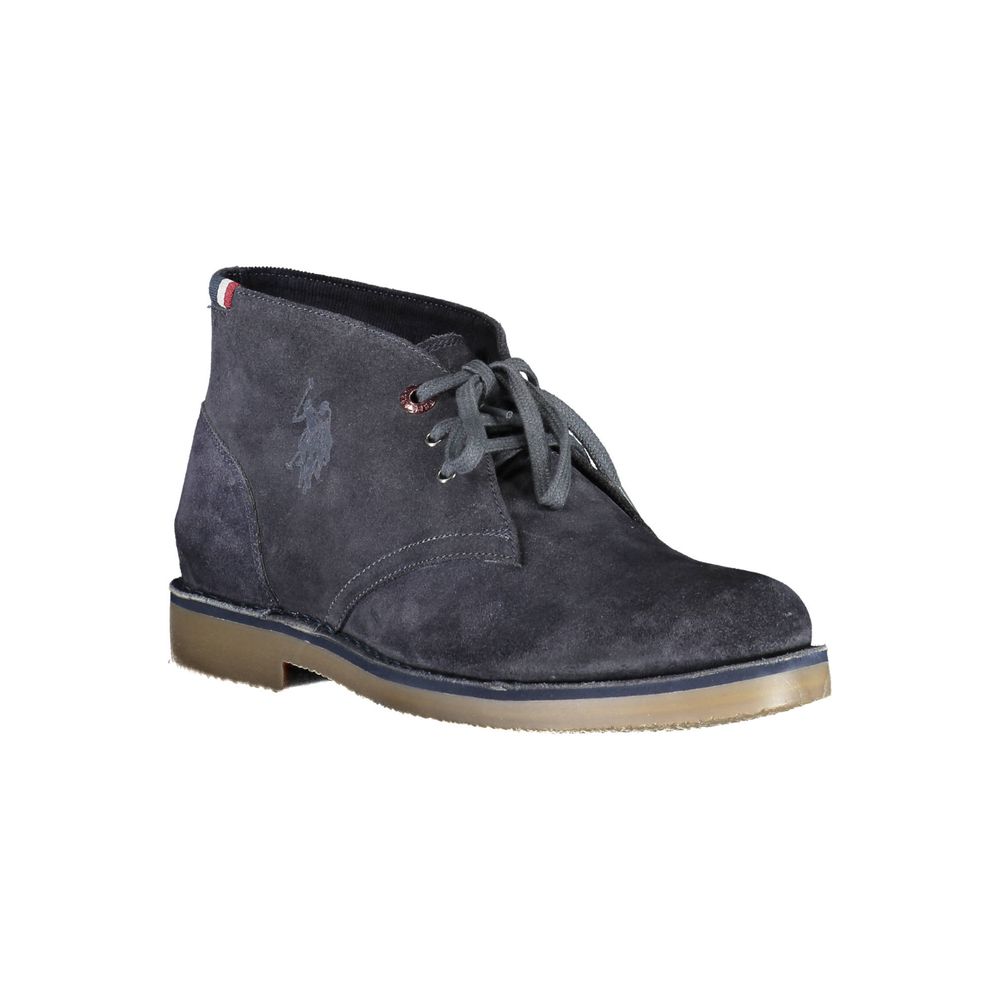 U.S. POLO ASSN. Raffinierte blaue Ankle Boots mit Logo-Detail