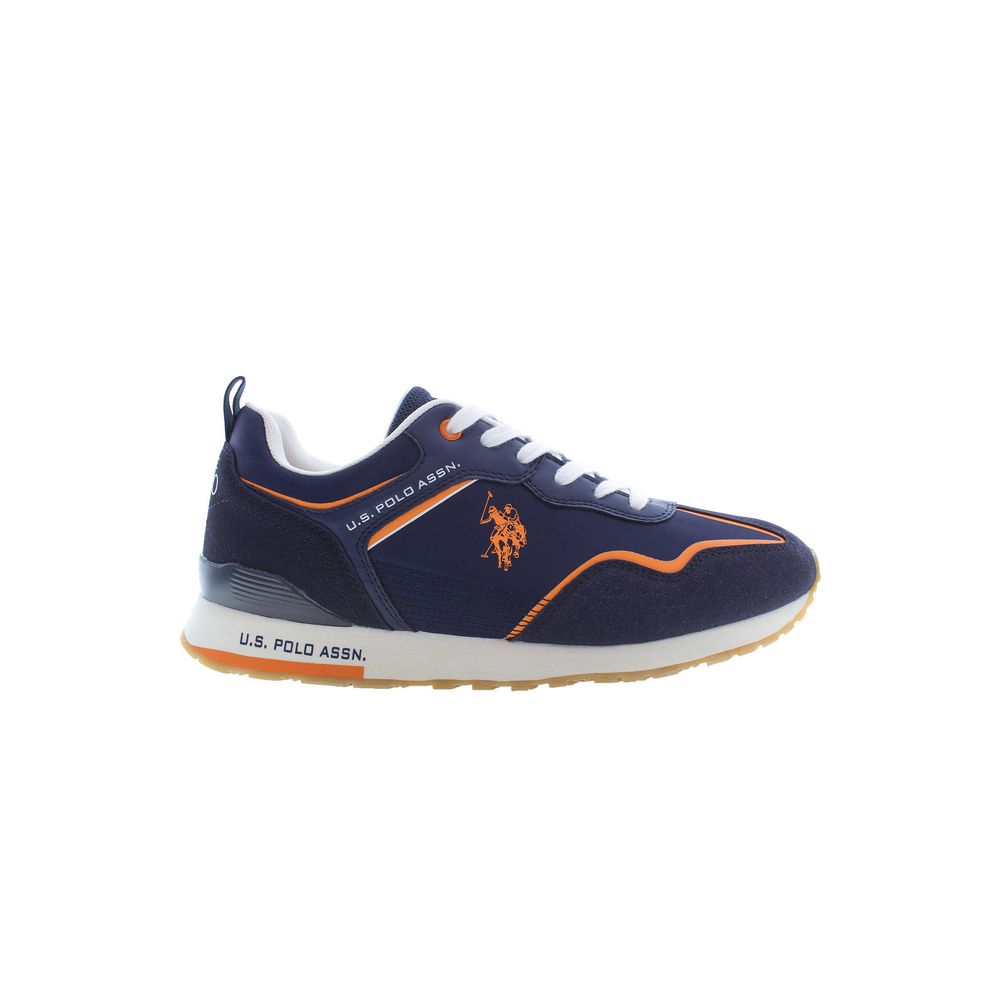 U.S. POLO ASSN. Schicke blaue sportliche Schnürsenkel-Sneakers