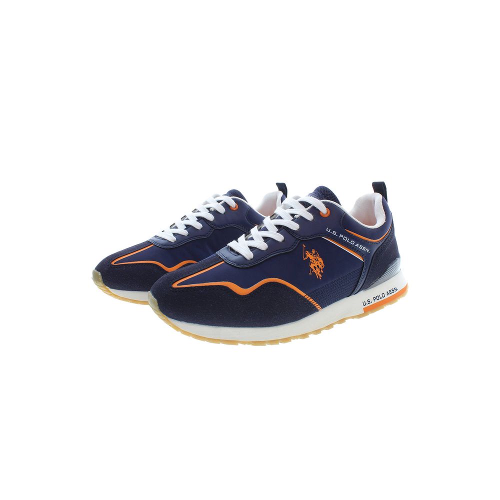 U.S. POLO ASSN. Schicke blaue sportliche Schnürsenkel-Sneakers