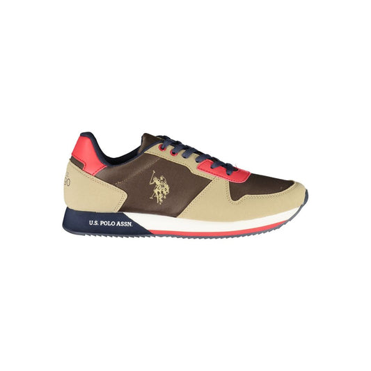 U.S. POLO ASSN. Klassische braune Turnschuhe mit sportlichem Appeal