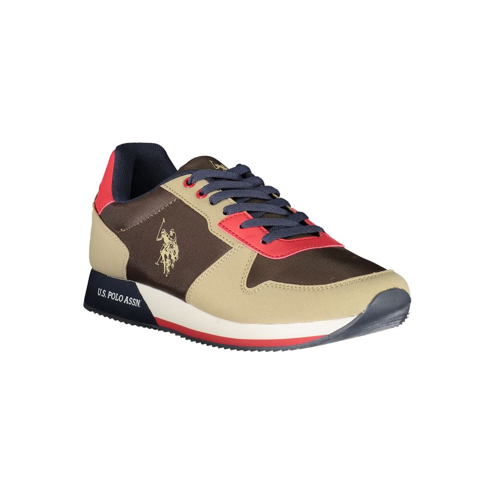 U.S. POLO ASSN. Klassische braune Turnschuhe mit sportlichem Appeal