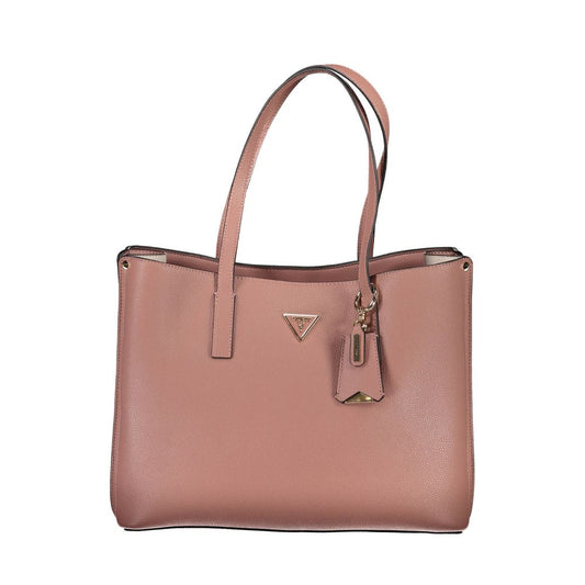 Guess Jeans Rosa Polyethylen-Handtasche