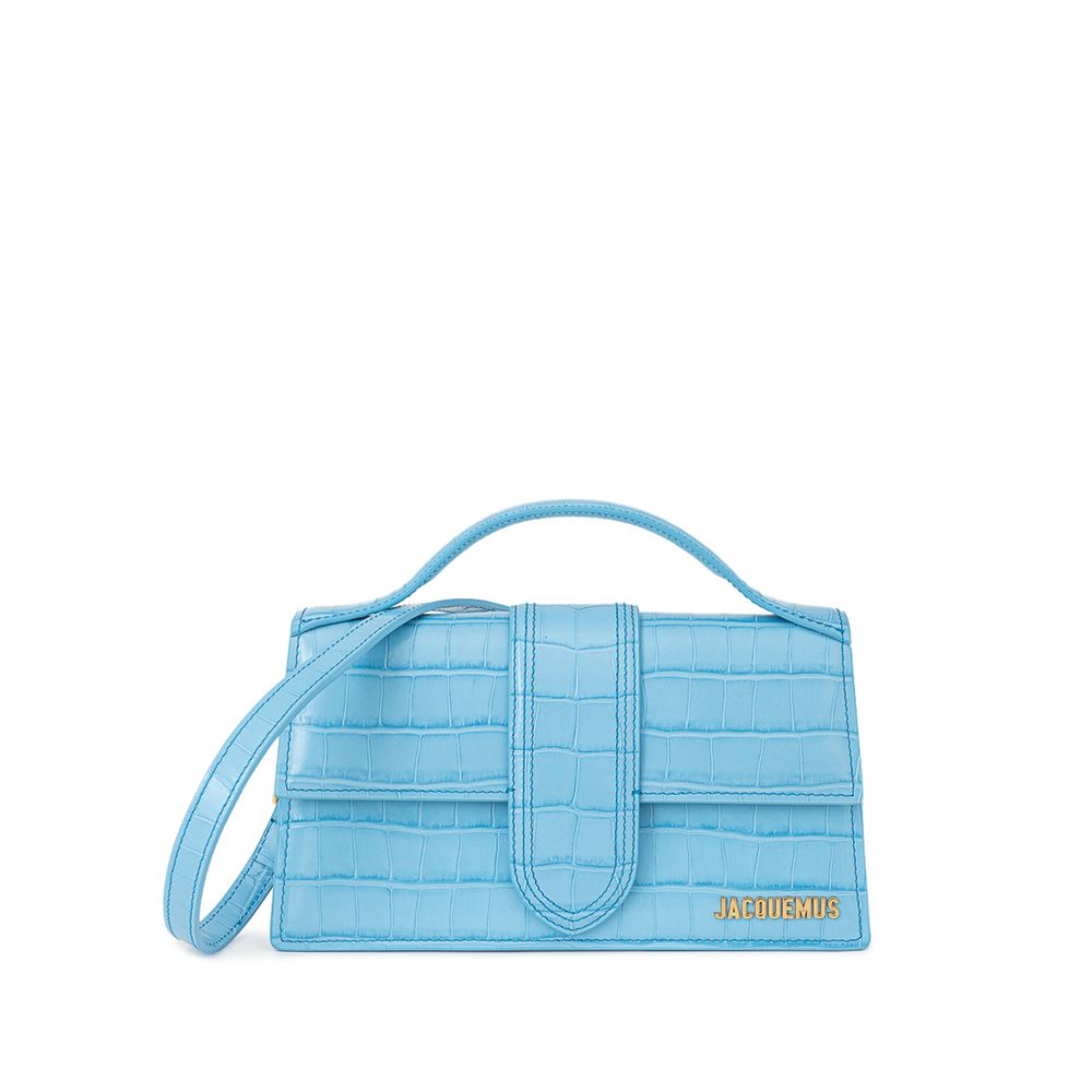 Jacquemus Hellblaue Lederhandtasche