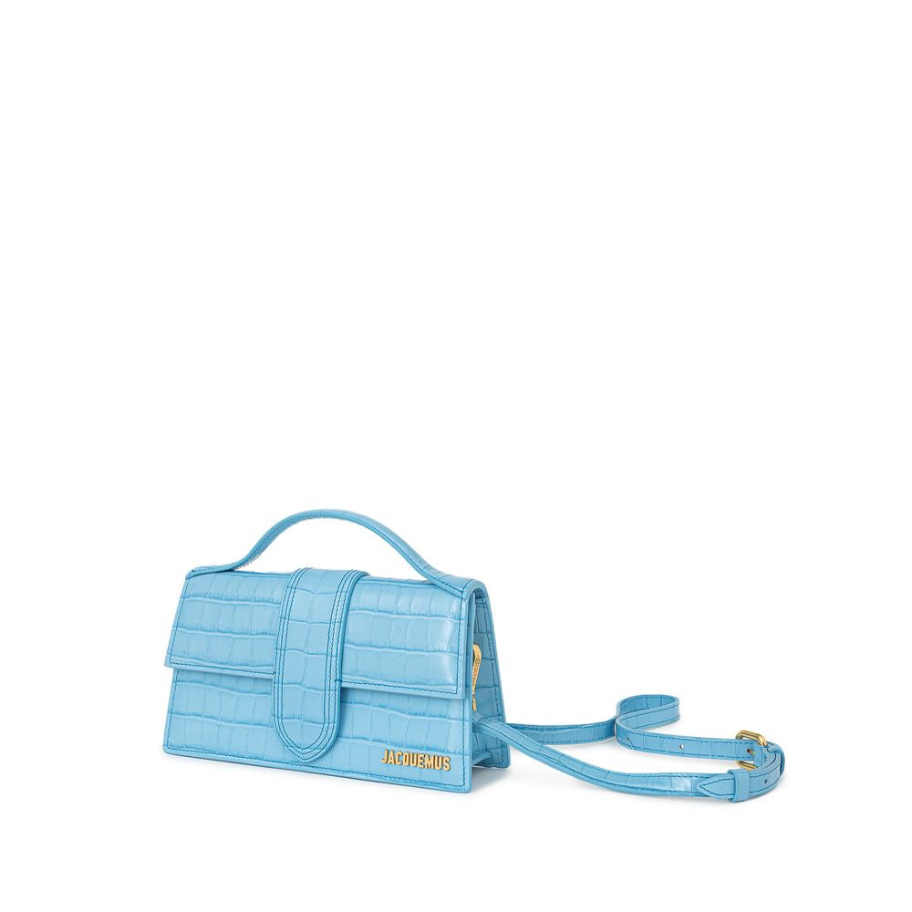 Jacquemus Hellblaue Lederhandtasche